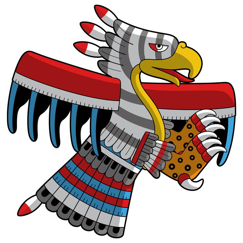 Imagen del glifo que representa al signo Cuauhtli, Águila