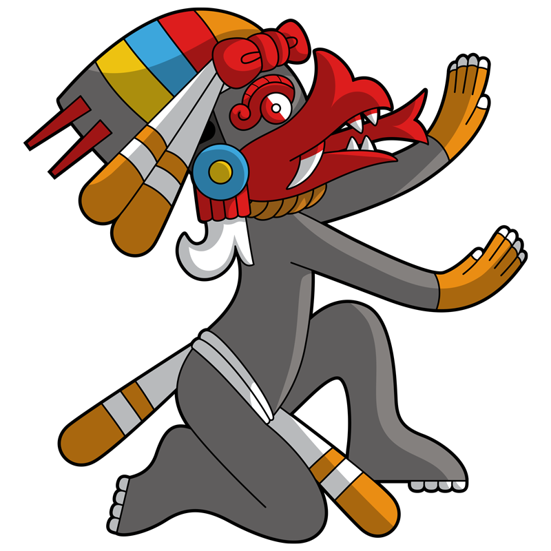 Imagen del glifo que representa al signo Ehecatl, Viento